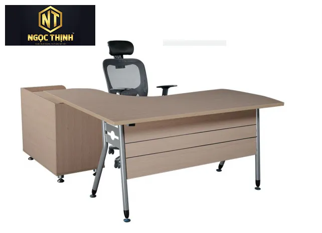 Bàn lãnh đạo khung thép mặt gỗ Melamine HR160C1 - HR160C1Y1